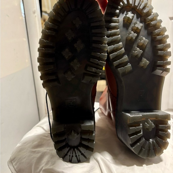 Dr. Martens Brown Leather Combat Boots - Picture 5 of 10